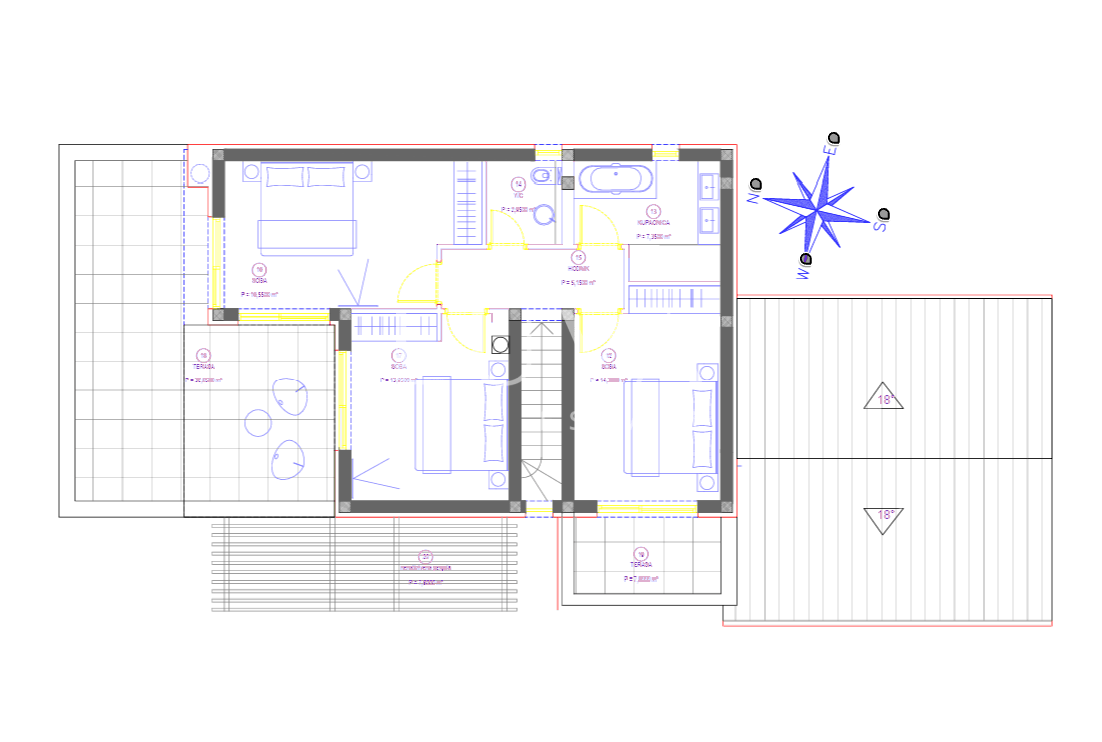 Istria, Vižinada – building plot with a building permit