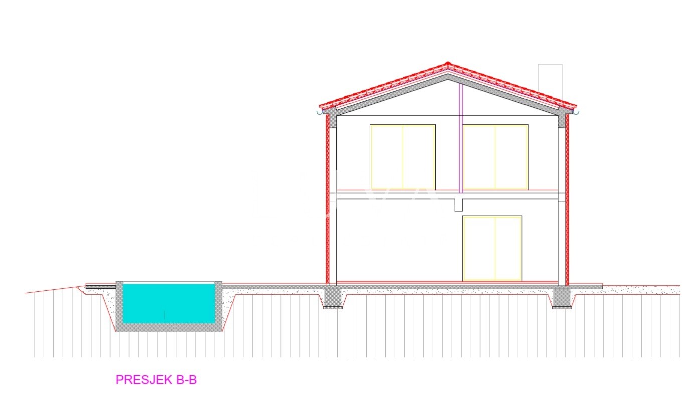 Istria, Vižinada – building plot with a building permit