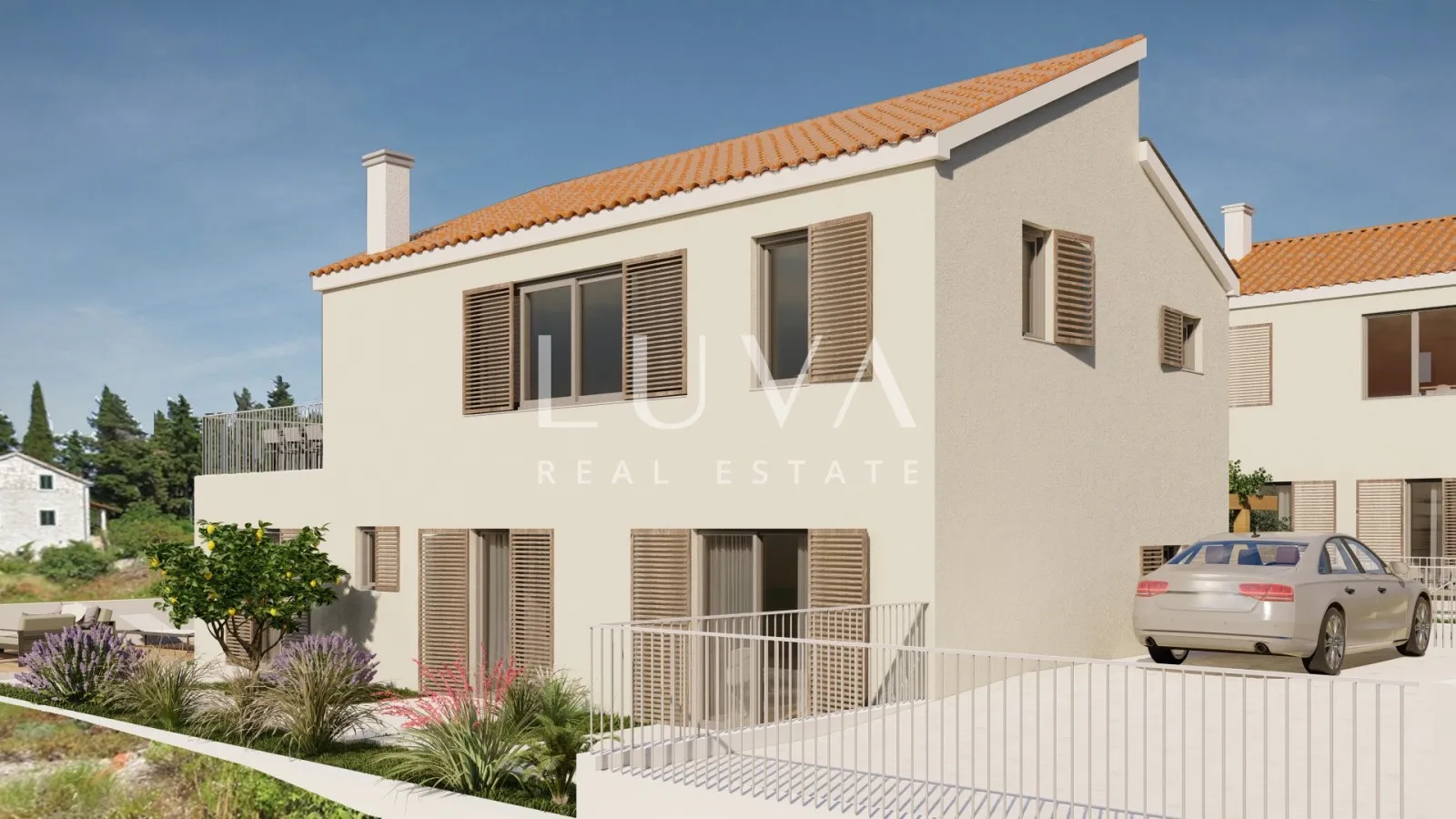 Brač, Škrip, 412 m² building plot with a building permit
