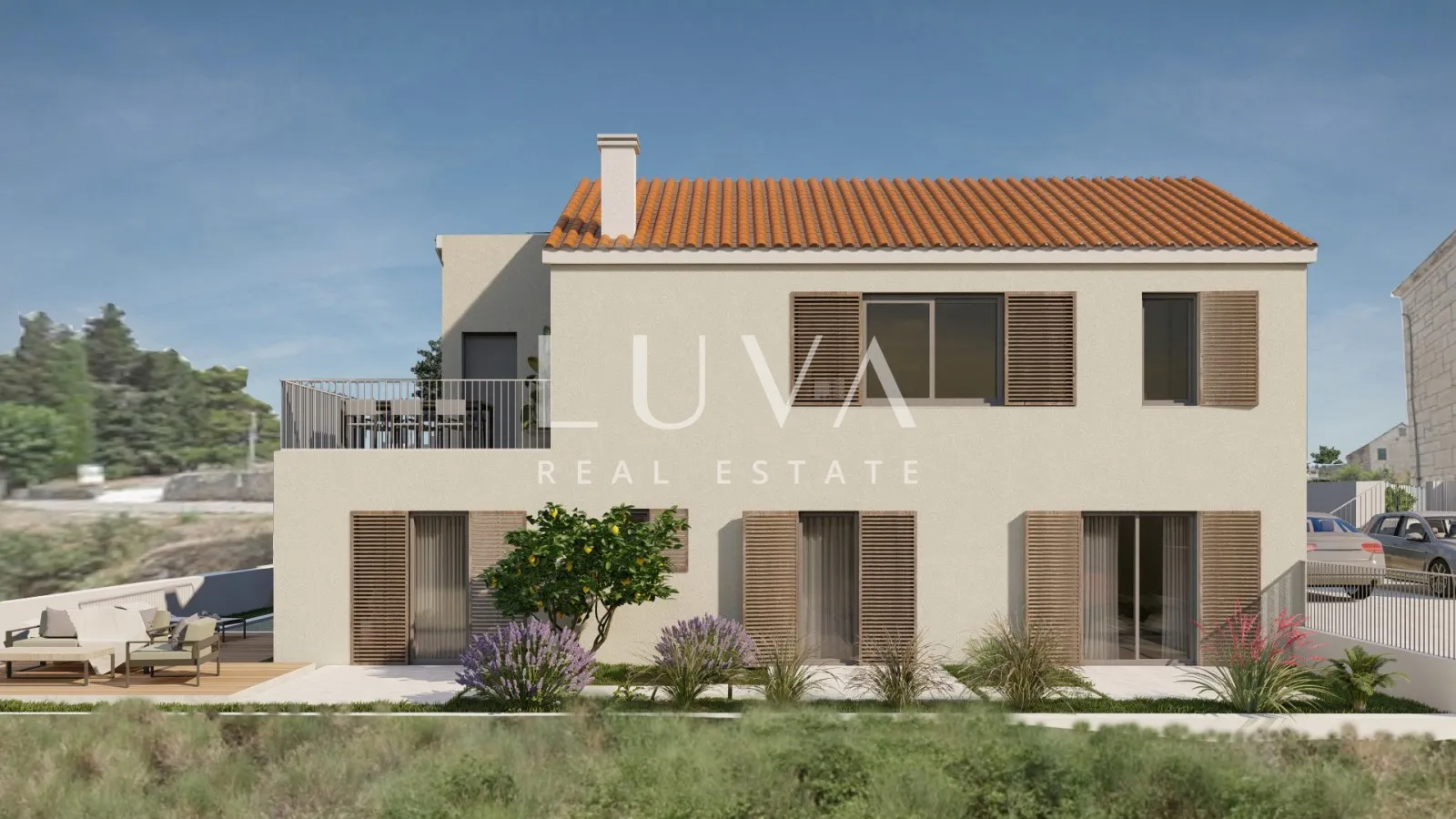 Brač, Škrip, 412 m² building plot with a building permit