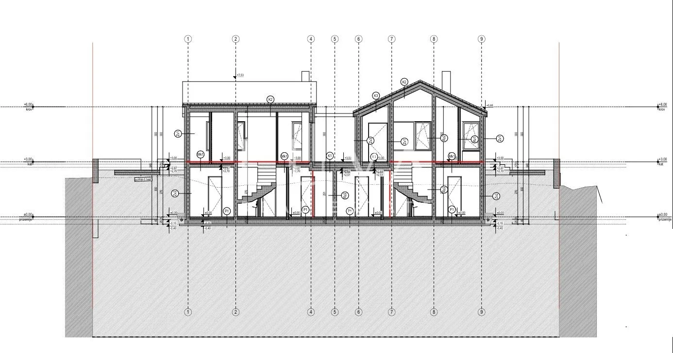 Brač, Škrip, 412 m² building plot + project for two duplex apartments