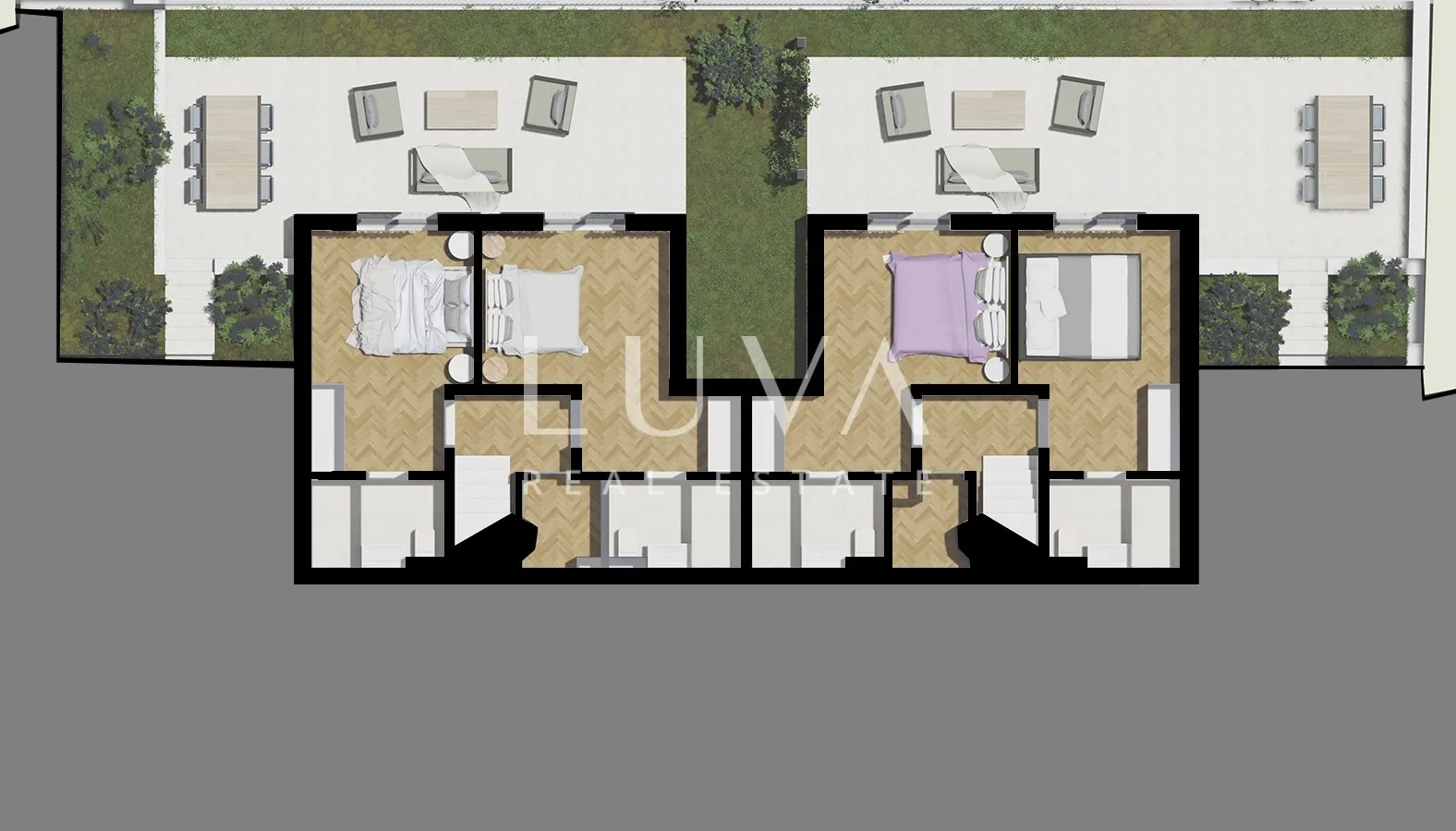 Brač, Škrip, 412 m² building plot + project for two duplex apartments