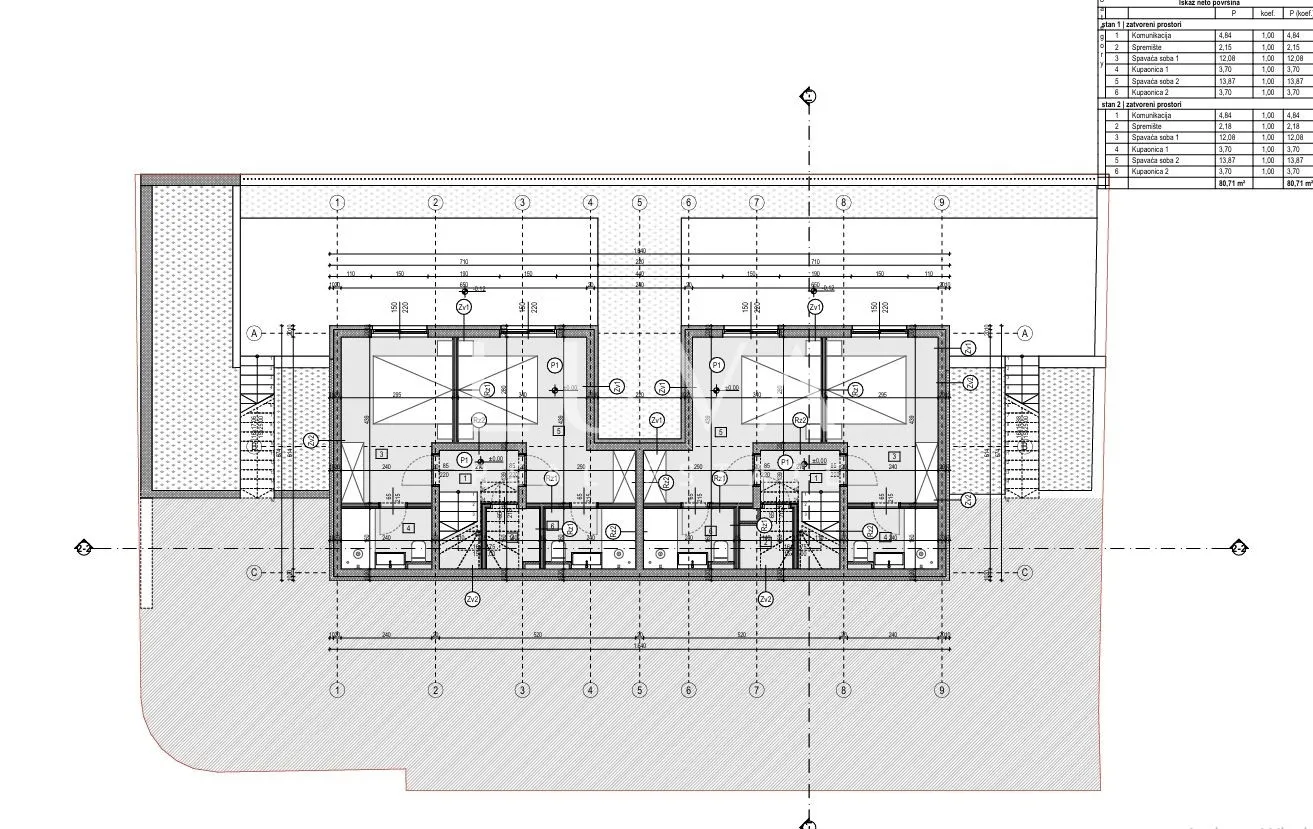 Brač, Škrip, 412 m² building plot + project for two duplex apartments