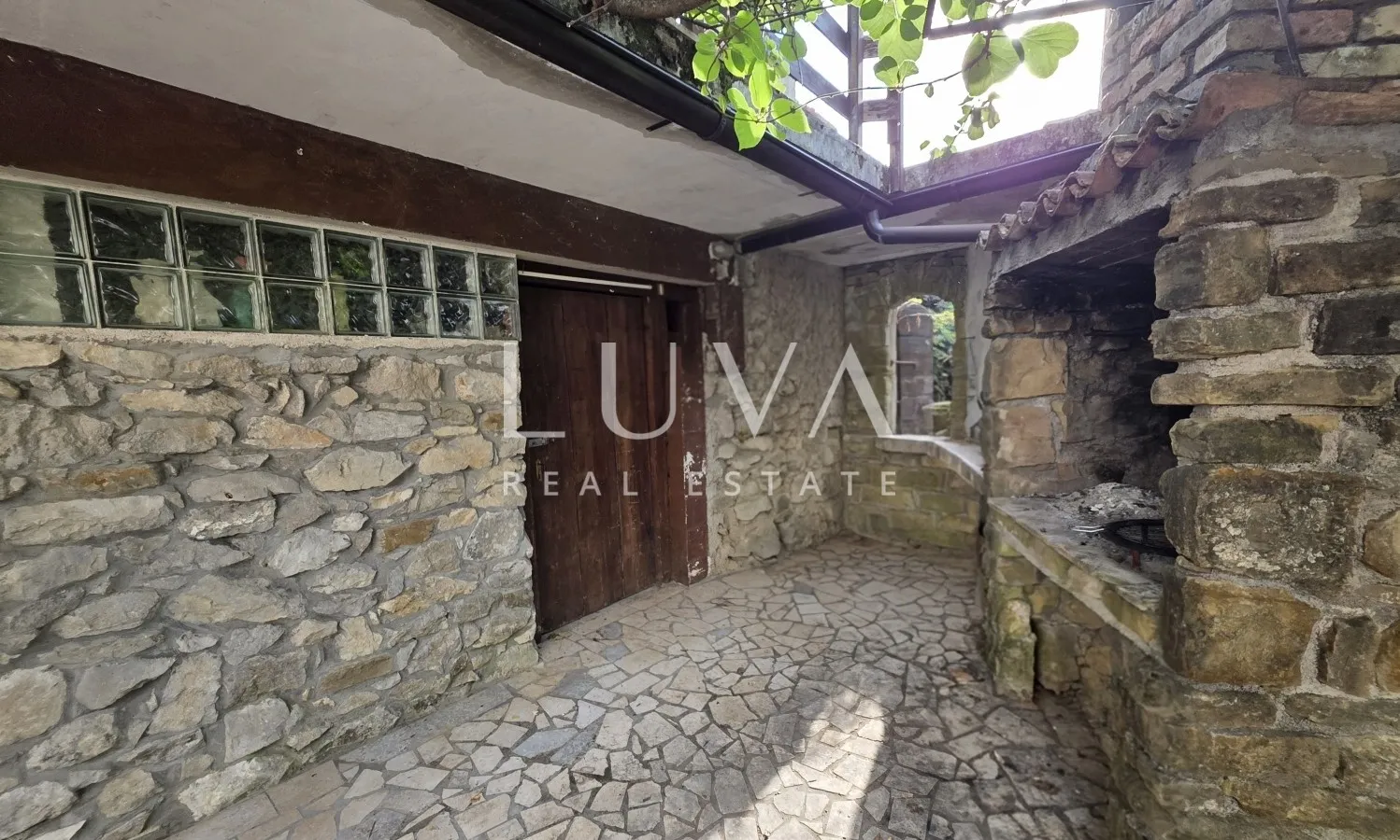 Istria, Roč, stone house in a peaceful village surrounded by nature
