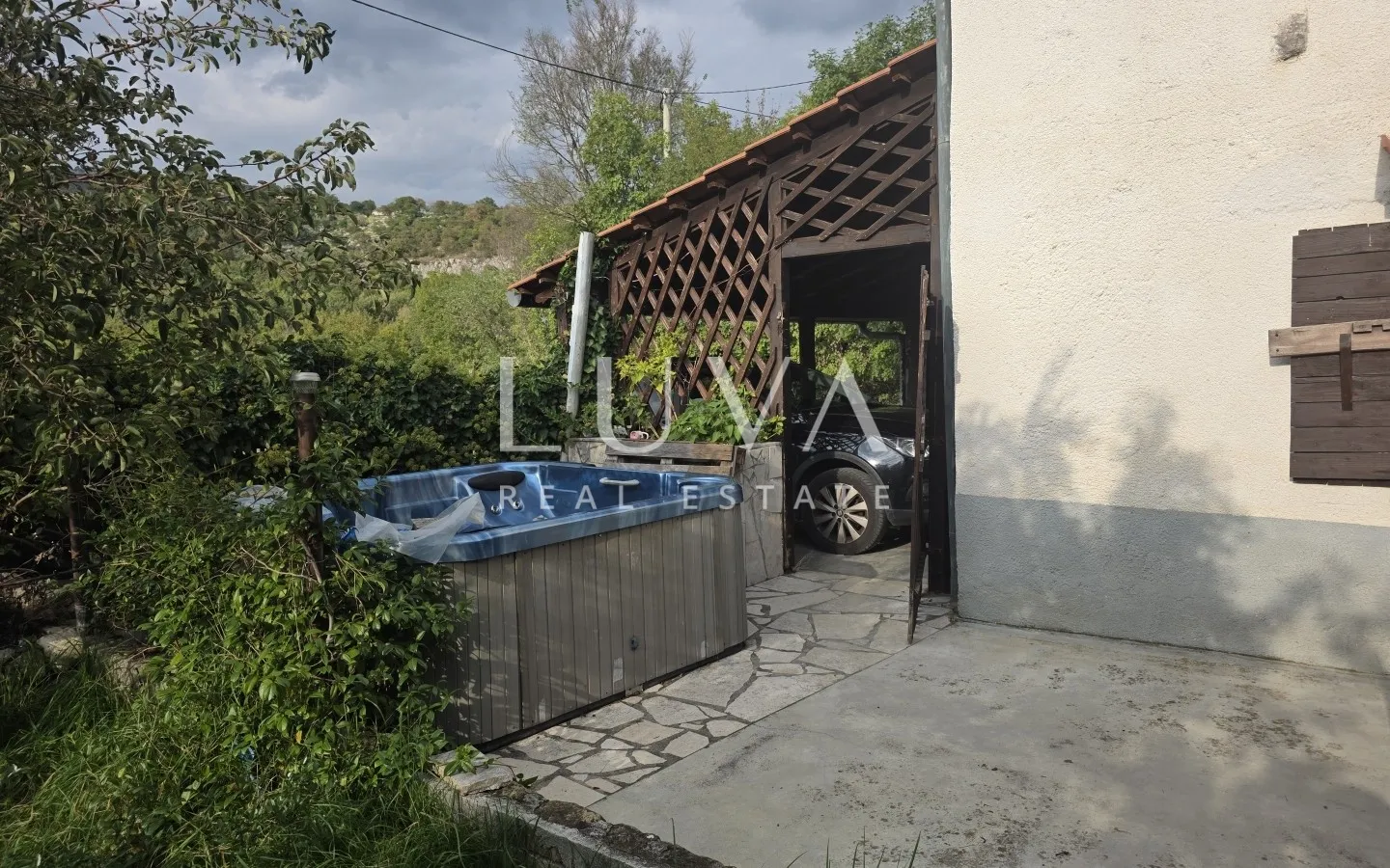Istria, Roč, stone house in a peaceful village surrounded by nature