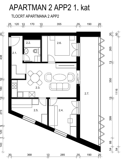 Zagreb, istok - Novogradnja stan A2, 71m2
