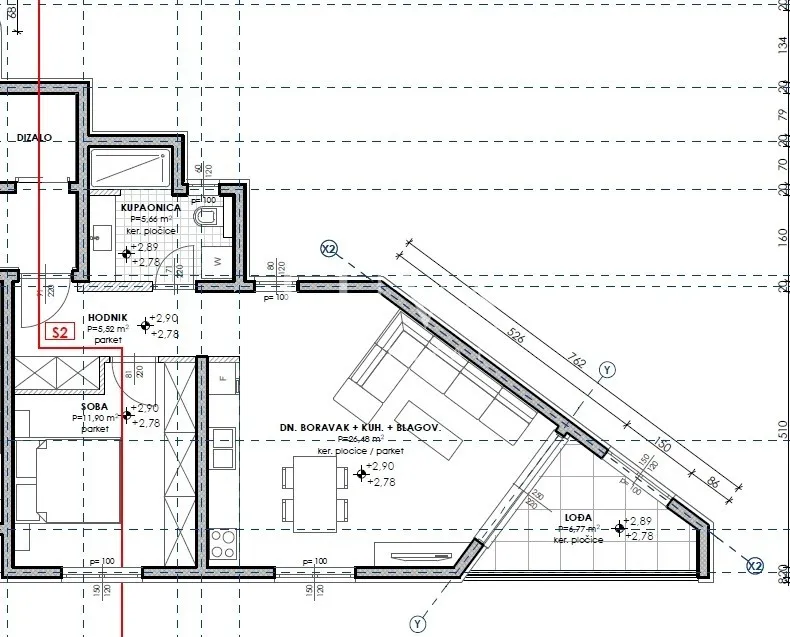 Makarska, Neubau, Wohnung Z1/S2 54 m², zu verkaufen