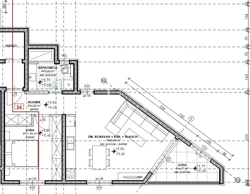 Makarska, Neubau, Wohnung Z1/S4 54 m², zu verkaufen