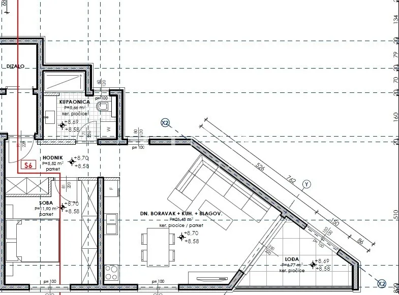 Makarska, Neubau, Wohnung Z1/S6 54 m², zu verkaufen