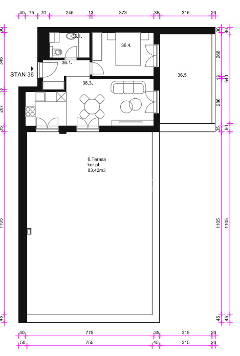 Zagreb, east - New construction apartment S36, 63m2