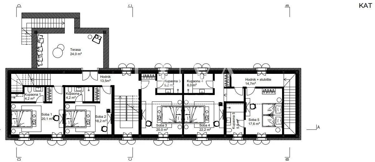 Istria, Kanfanar, magnificent family house, roh-bau stage