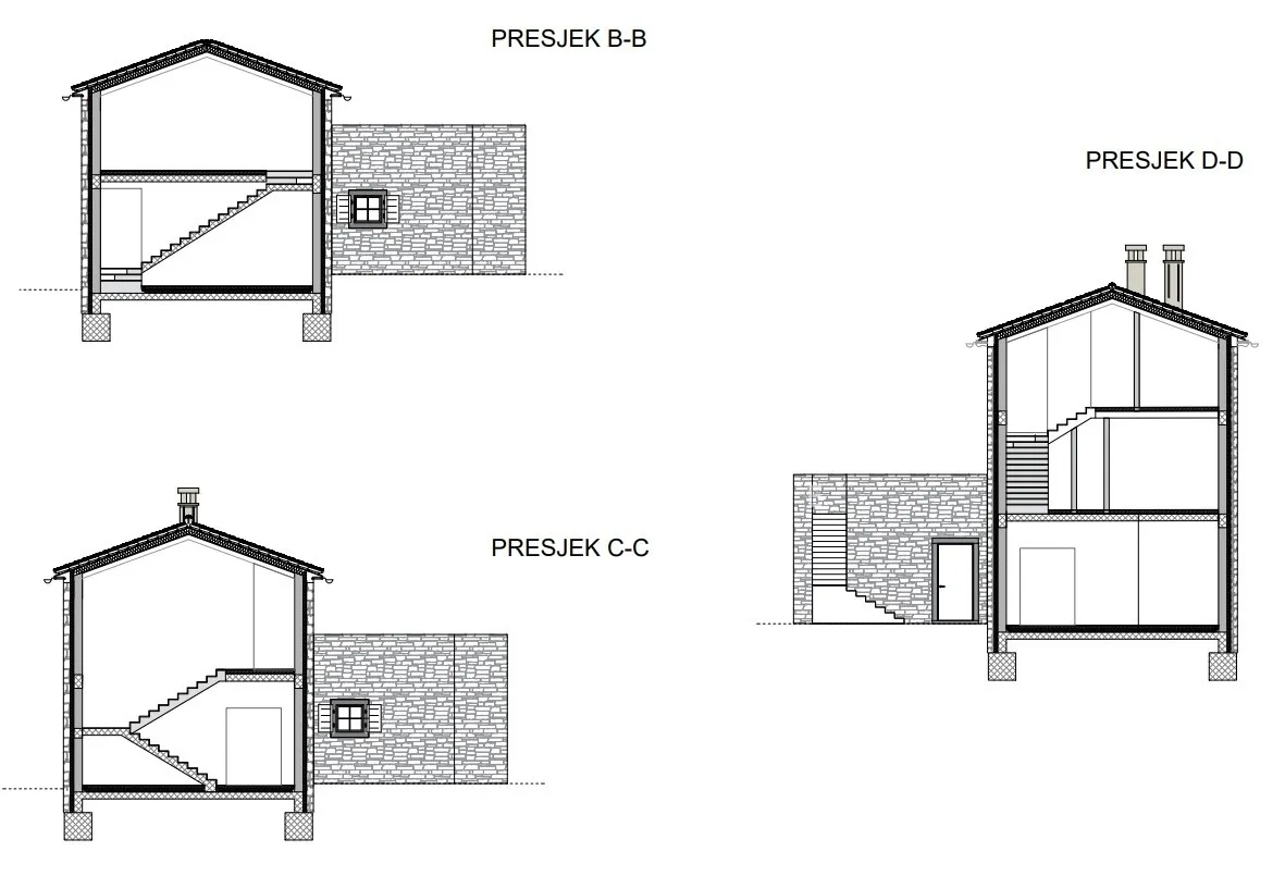 Istria, Kanfanar, magnificent family house, roh-bau stage