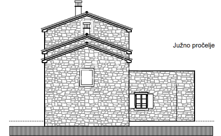 Istria, Kanfanar, magnificent family house, roh-bau stage