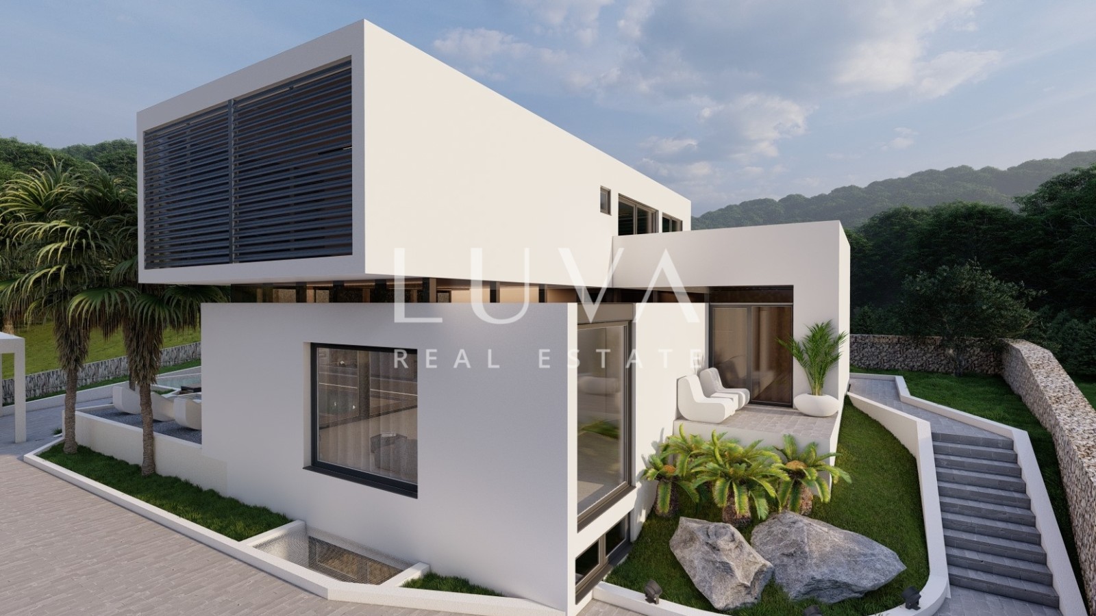 Rogoznica, Jarebinjak, modern house 237m2 with pool for sale