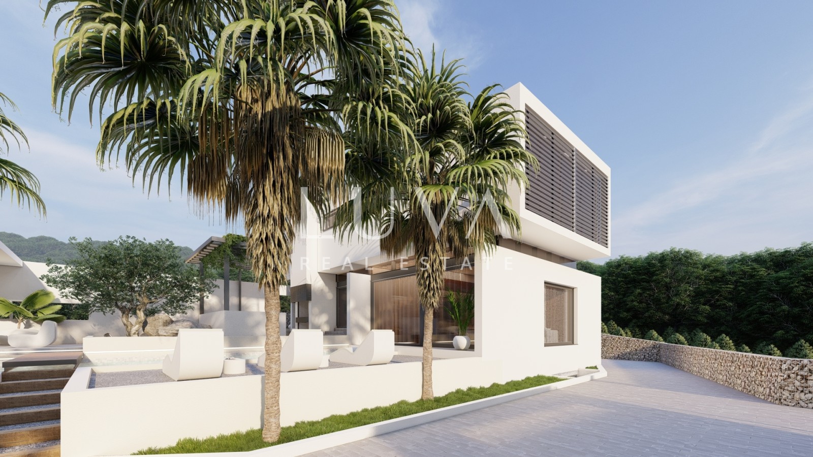 Rogoznica, Jarebinjak, modern house 237m2 with pool for sale