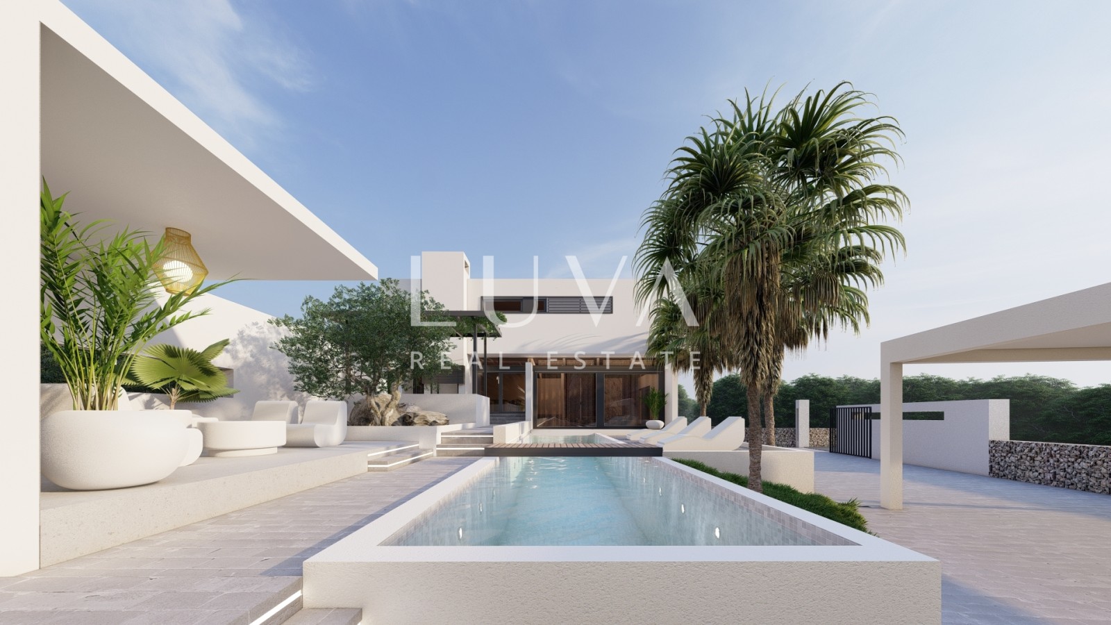 Rogoznica, Jarebinjak, modern house 237m2 with pool for sale