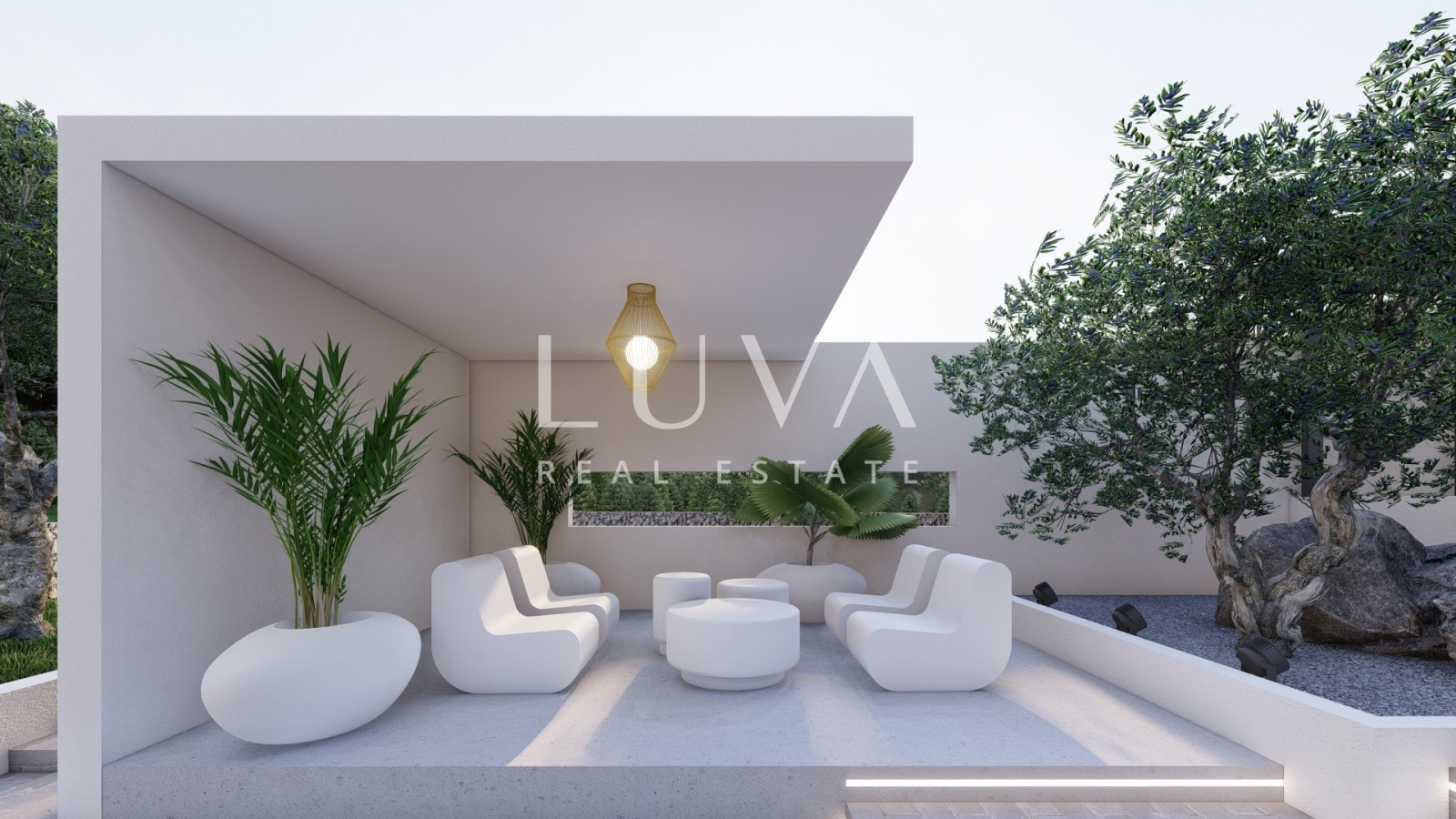 Rogoznica, Jarebinjak, modern house 237m2 with pool for sale
