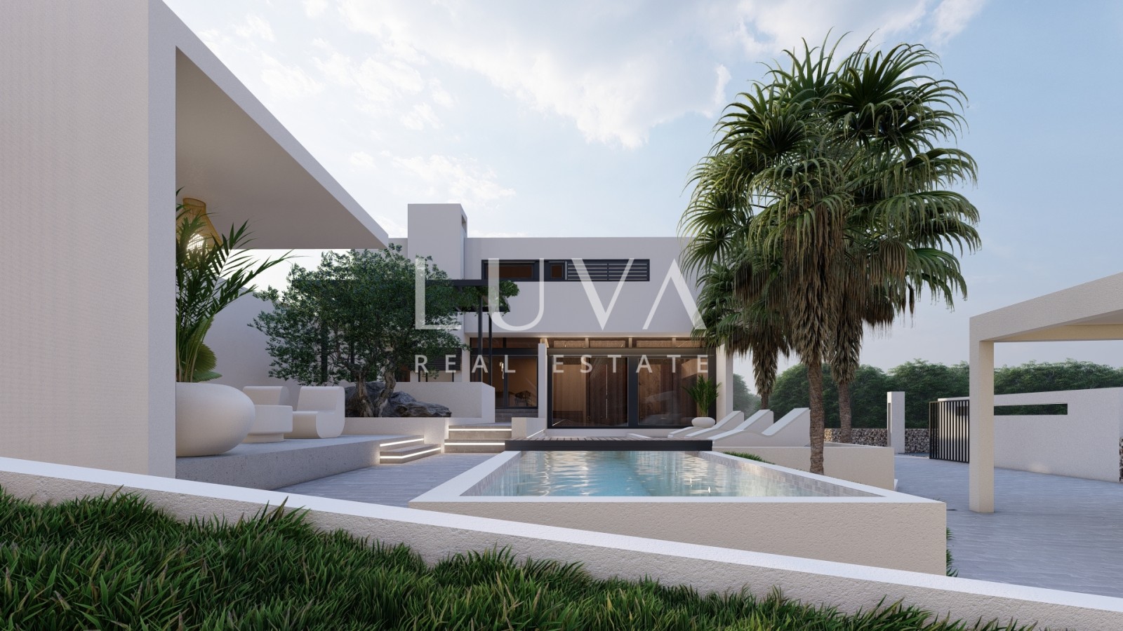 Rogoznica, Jarebinjak, modern house 237m2 with pool for sale