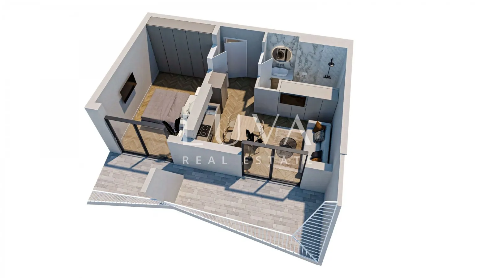 Split, Žnjan, new building, 2 room apartment 53 m2 for sale