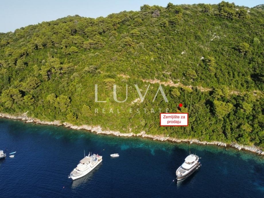 Mljet, building plot 474 m2, first row to the sea, for sale