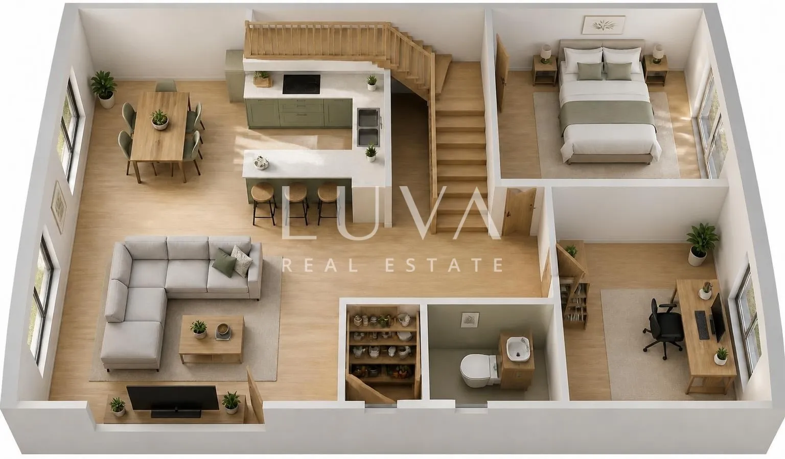 Zagreb, Donje Vrapče, two story 5 room apartment in a new building