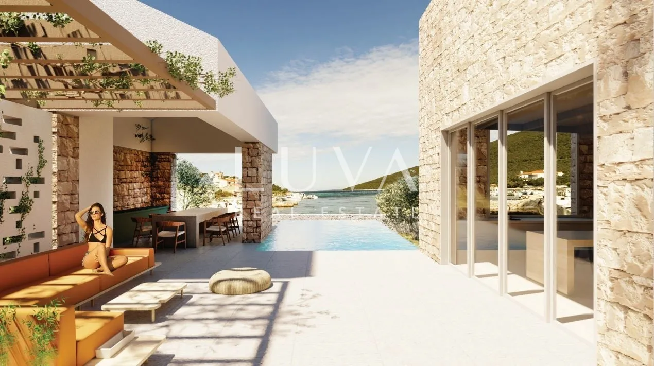 Zadar, Ist, building plot 590 m2, first row to the sea, for sale