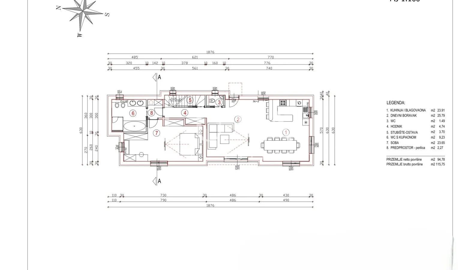 Krk, Dobrinj, building plot 463 m2 for sale