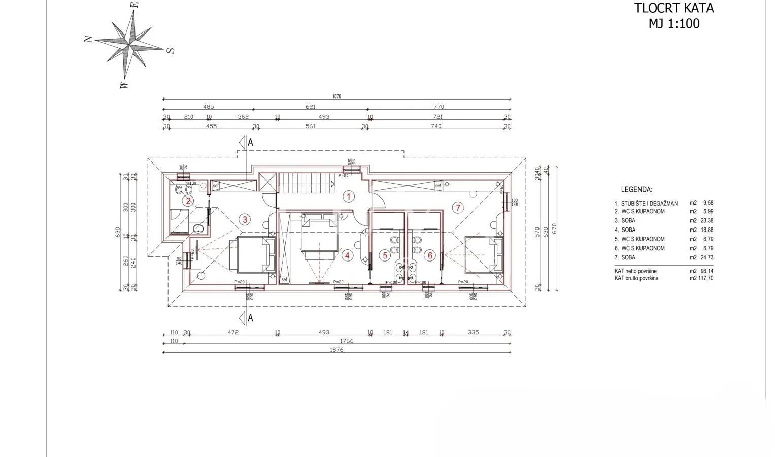 Krk, Dobrinj, building plot 463 m2 for sale