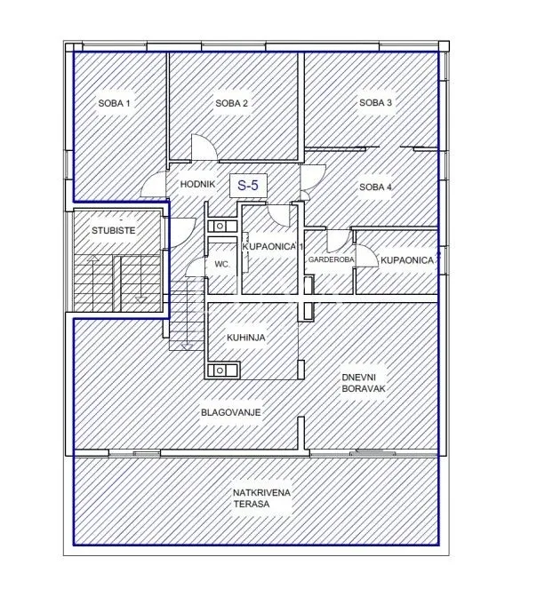 Zagreb, Perjavica, Penthouse-Wohnung mit 4 Schlafzimmern, 134 m² zu verkaufen