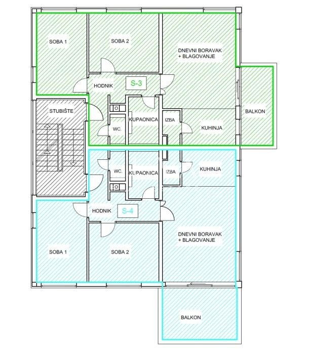 Zagreb, Perjavica, moderan 3s stan s balkonom, 80 m² na prodaju