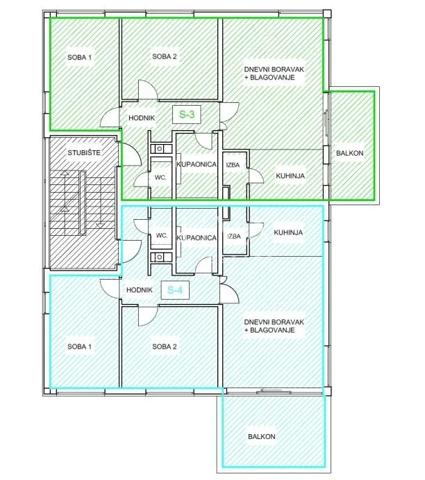 Zagreb, Perjavica, moderne 3-Zimmer-Wohnung mit Balkon, 80 m² zu verkaufen