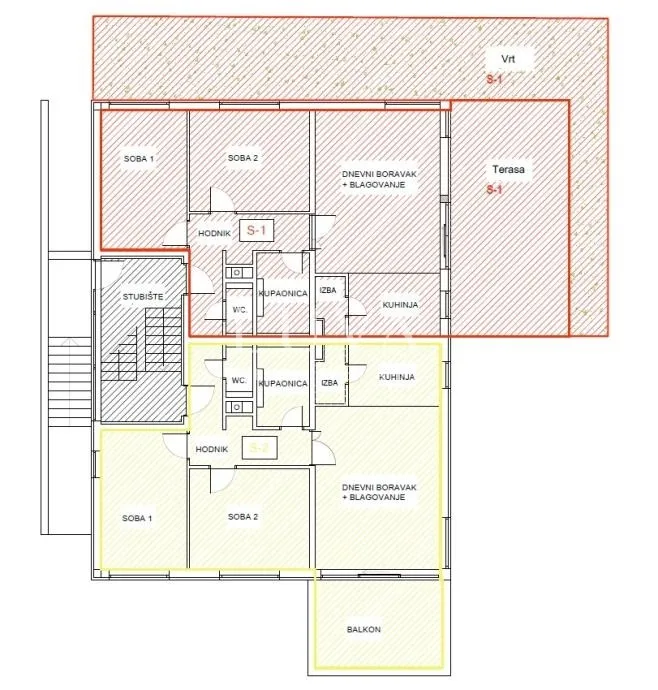 Zagreb, Perjavica, moderne 3-Zimmer-Wohnung mit Terrasse, 88 m² zu verkaufen