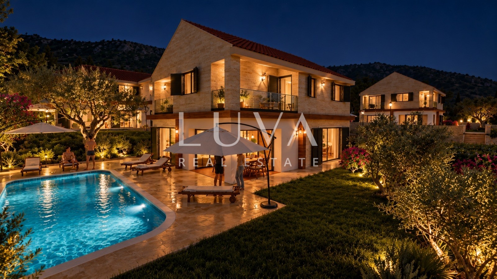 Brač, Bol, modern Mediterranean house 165 m2 with pool, for sale