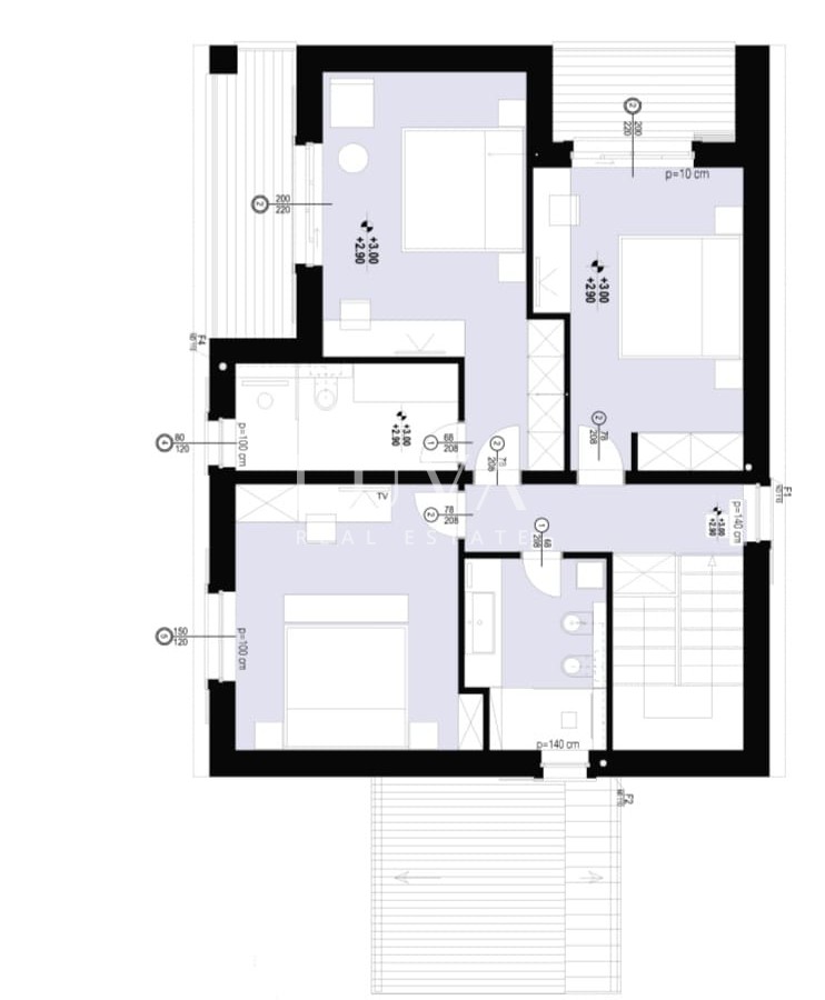 Brač, Bol, modern Mediterranean house 165 m2 with pool, for sale