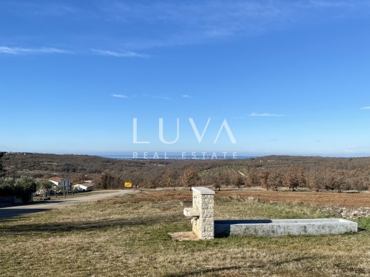 Istra, Buje, građevinsko zemljište 3906 m2 za gradnju vile na prodaju