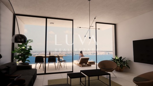 Ugljan, luksuzni apartman s vrtom prvi red do mora NKP 68,18 m2