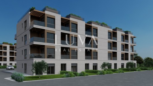 Istra, Tar, moderni trosoban stan u prizemlju s vrtom u novogradnji, 57 m2