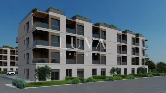 Istra, Tar, moderni trosoban stan u prizemlju s vrtom u novogradnji, 57 m2