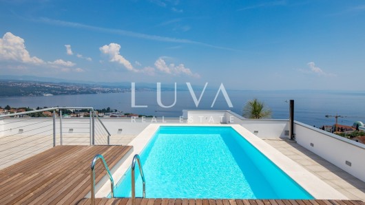 Opatija, luksuzna novogradnja s pogledom na more, stan NKP 367,19 m2