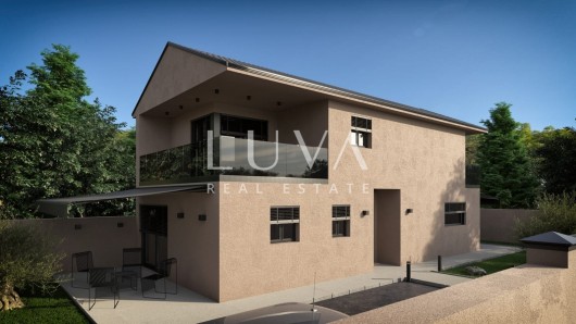 Istria, Sveti Lovreč, modern house with sauna and sea view, 118 m²