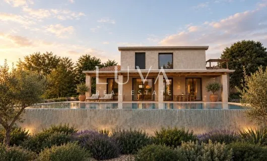 Istria, Tinjan, House with Swimming Pool Under Construction